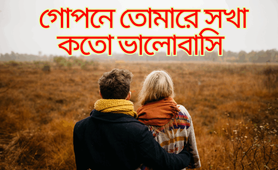 গোপনে তোমারে সখা কতো ভালোবাসি